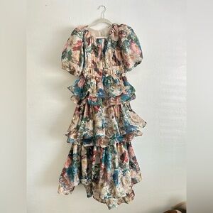 Floral Ruffle Midi Dress